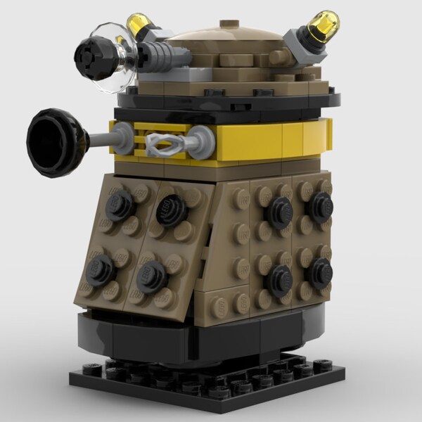 Custom "Dr Who" Dalek BrickHeadz™ | Custom Kit made with genuine LEGO Bricks | PDF Instructions Included
