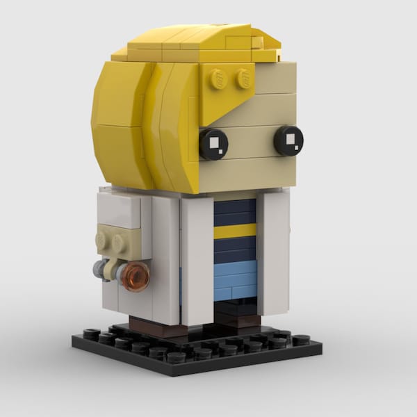 Custom "Dr Who" Jodie Whittaker  BrickHeadz™ | Custom Kit made with genuine LEGO Bricks | PDF Instructions Included