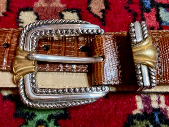 Vintage Brighton Museum Collection Leather Belt - Gem