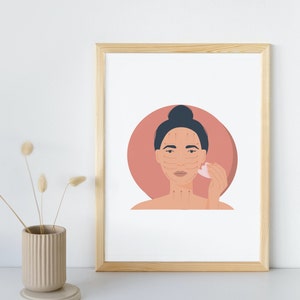 Art Print | Gua Sha | Rose Quartz