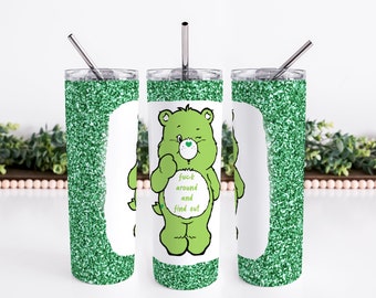 Sublimation Wrap, 20 Oz Skinny Tumbler Swear Bear Wrap, PNG File - Etsy