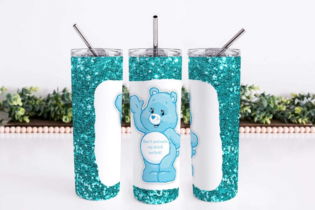 Sublimation Wrap, 20 Oz Skinny Tumbler Swear Bear Wrap, PNG File - Etsy