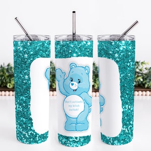 Sublimation Wrap, 20 Oz Skinny Tumbler Swear Bear Wrap, PNG File - Etsy