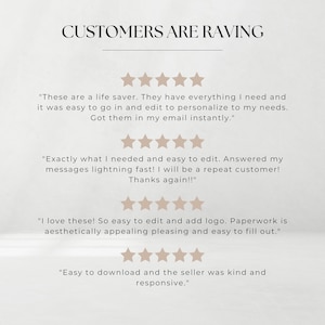 May include: Customer reviews for a digital product. The reviews are positive and highlight the ease of use, personalization, and fast customer service. The reviews are accompanied by five-star ratings.
