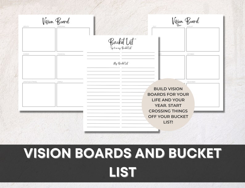 Goal Planner Printable Goal Worksheet Bundle Goal Planner - Etsy