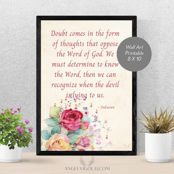 Doubt Wall Art Printable