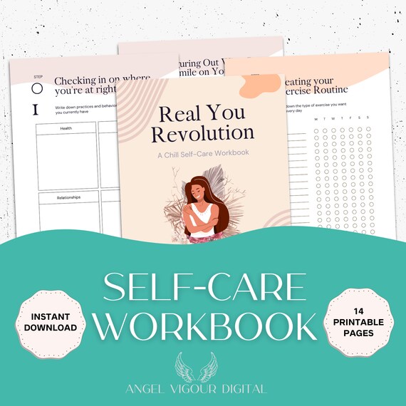 Real You Revolution A chill Selfcare workbook digital printable