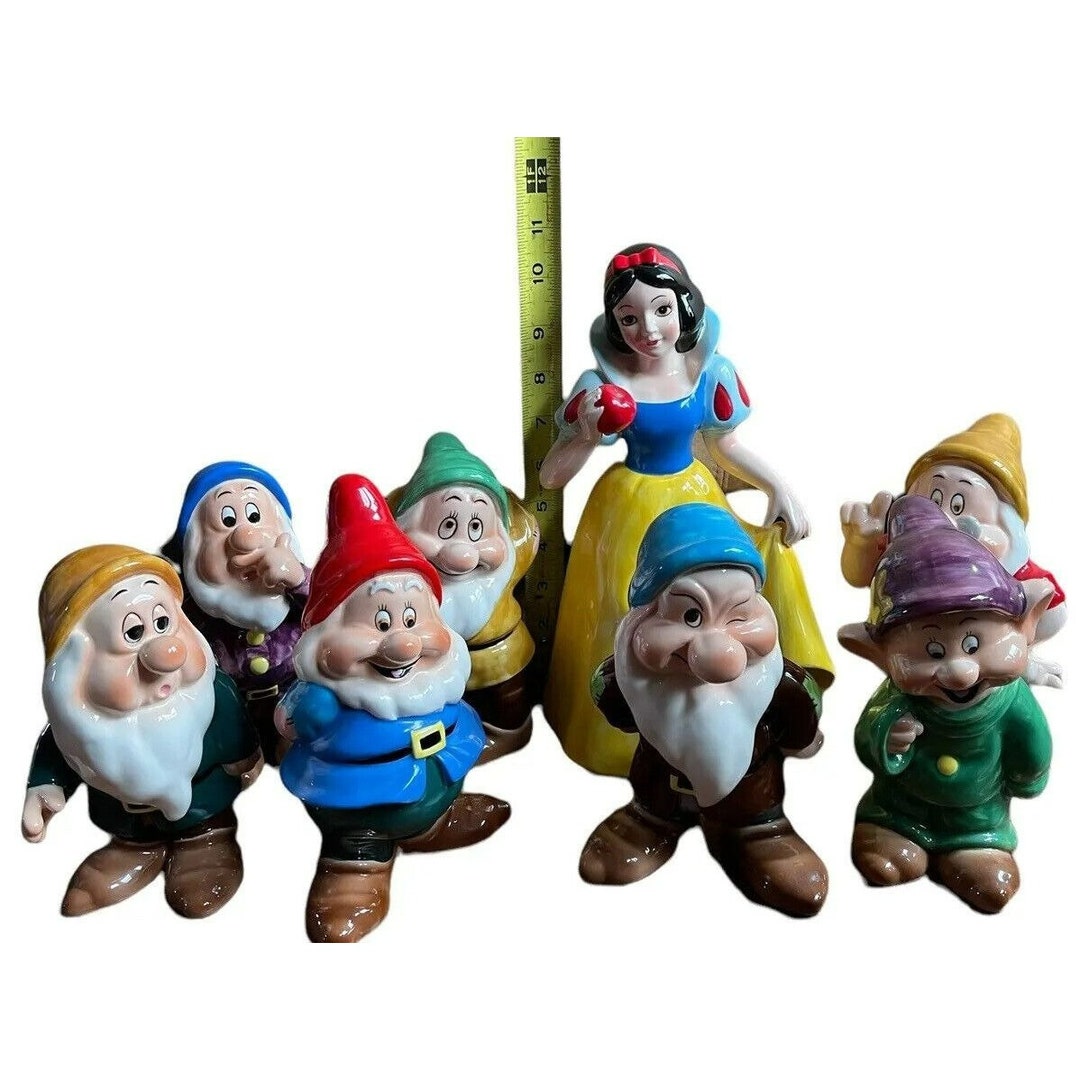 Snow White & the Seven Dwarfs Large Ceramic Set Sold at Disney Parks in