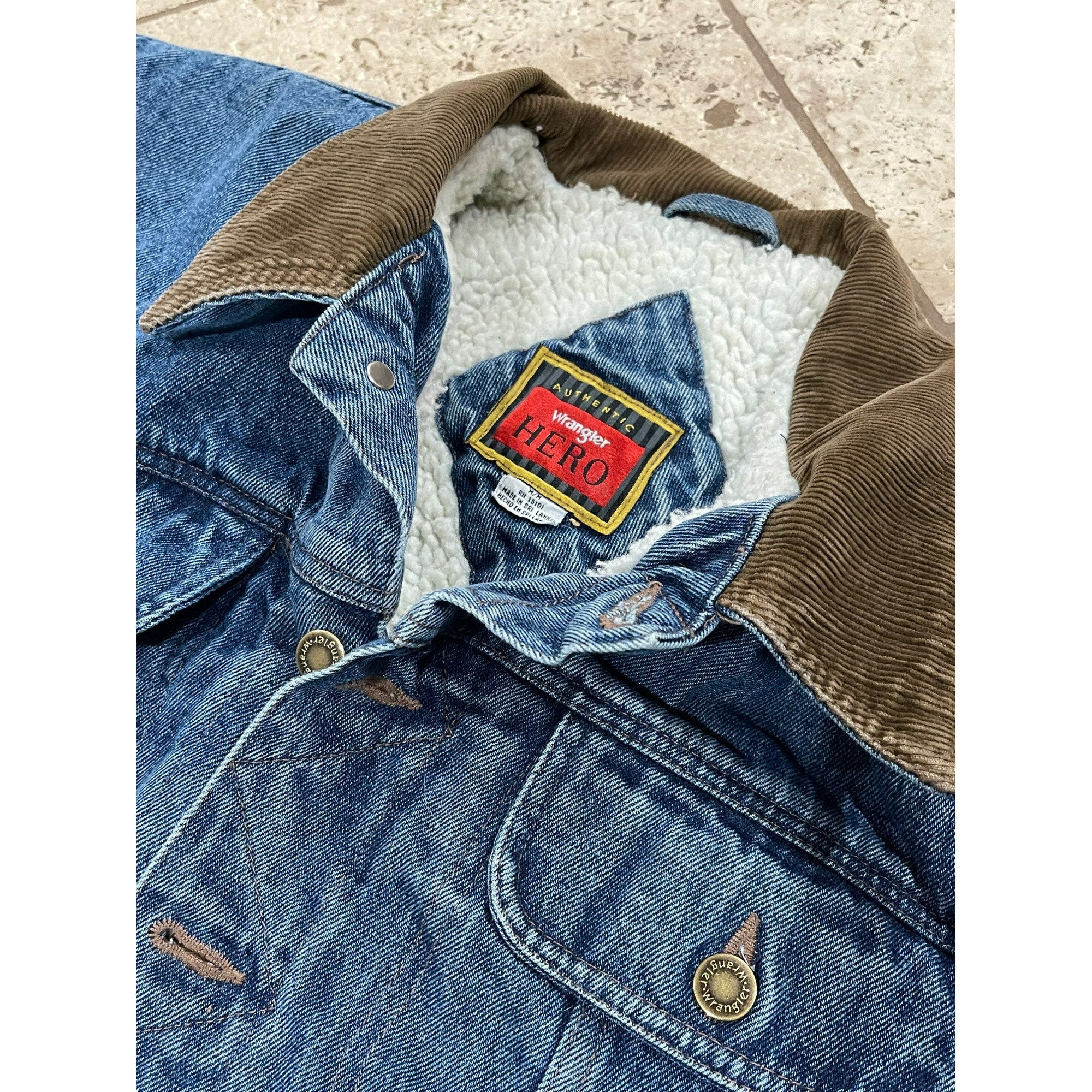 Vtg Wranglers Hero Sherpa Lined Blue Jean Jacket Mens M Chore - Etsy Vtg Wranglers Hero Sherpa Lined Blue Jean Jacket Mens M Chore - Etsy