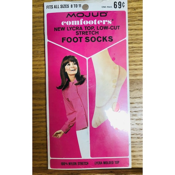 Vintage NEw Old Stock Mojud Lycra Foot Socks Size… - image 1