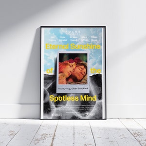 Eternal Sunshine of the Spotless Mind Movie Poster DIGITAL DOWNLOAD Jim Carrey Kate Winslet Michel Gondry Clementine Joel Indie Film