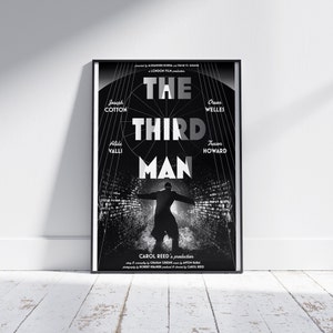The Third Man DIGITAL DOWNLOAD Poster Film Noir 1949 B&W Orson Welles Joseph Cotten