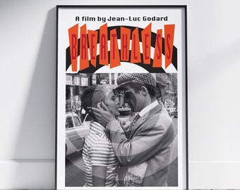 気ままな恋 1960年 ジャン＝リュック・ゴダール フランス映画ポスター