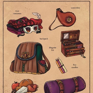 D&amp;D Packs Mini Print Set - RPG Inspired Art Prints - Etsy