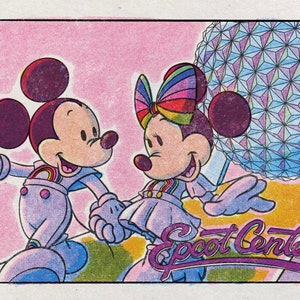 EPCOT Center Postcard - Theme Parks Inspired Art Print