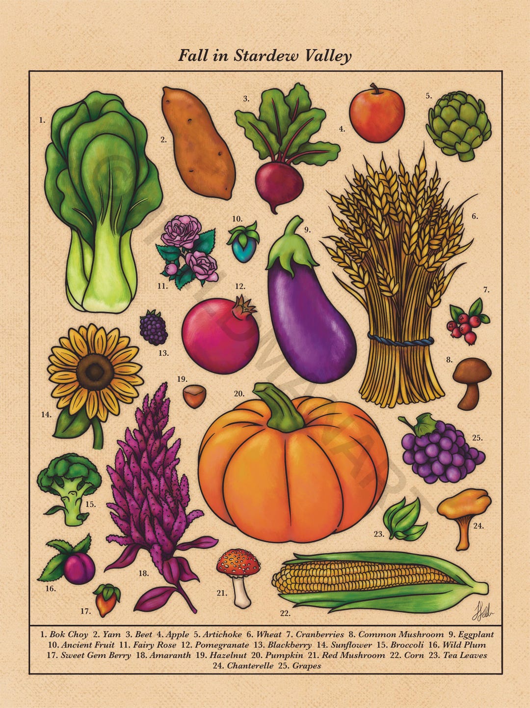 Fall in Stardew Valley (NEW) - Video Game Inspired Art Print - Etsy