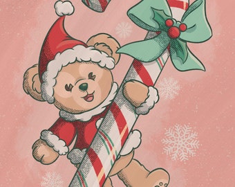 Santa Duffy - Theme Parks Inspired Art Print