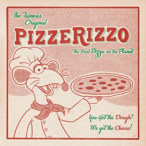PizzeRizzo Pizza Box - Theme Parks Inspired Art Print