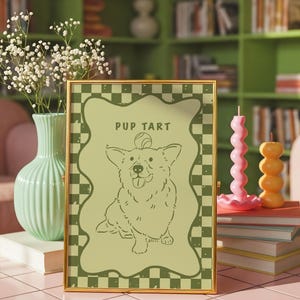 Custom Digital Funny Dog Portrait, Ugly Cat Drawing – Gift for Dog Mom, Custom Pet Lover Line Drawing