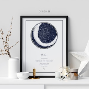 Custom Star Map | The Night We Met | First Date Map | Where We Met Star Chart | Anniversary Gift for Couples