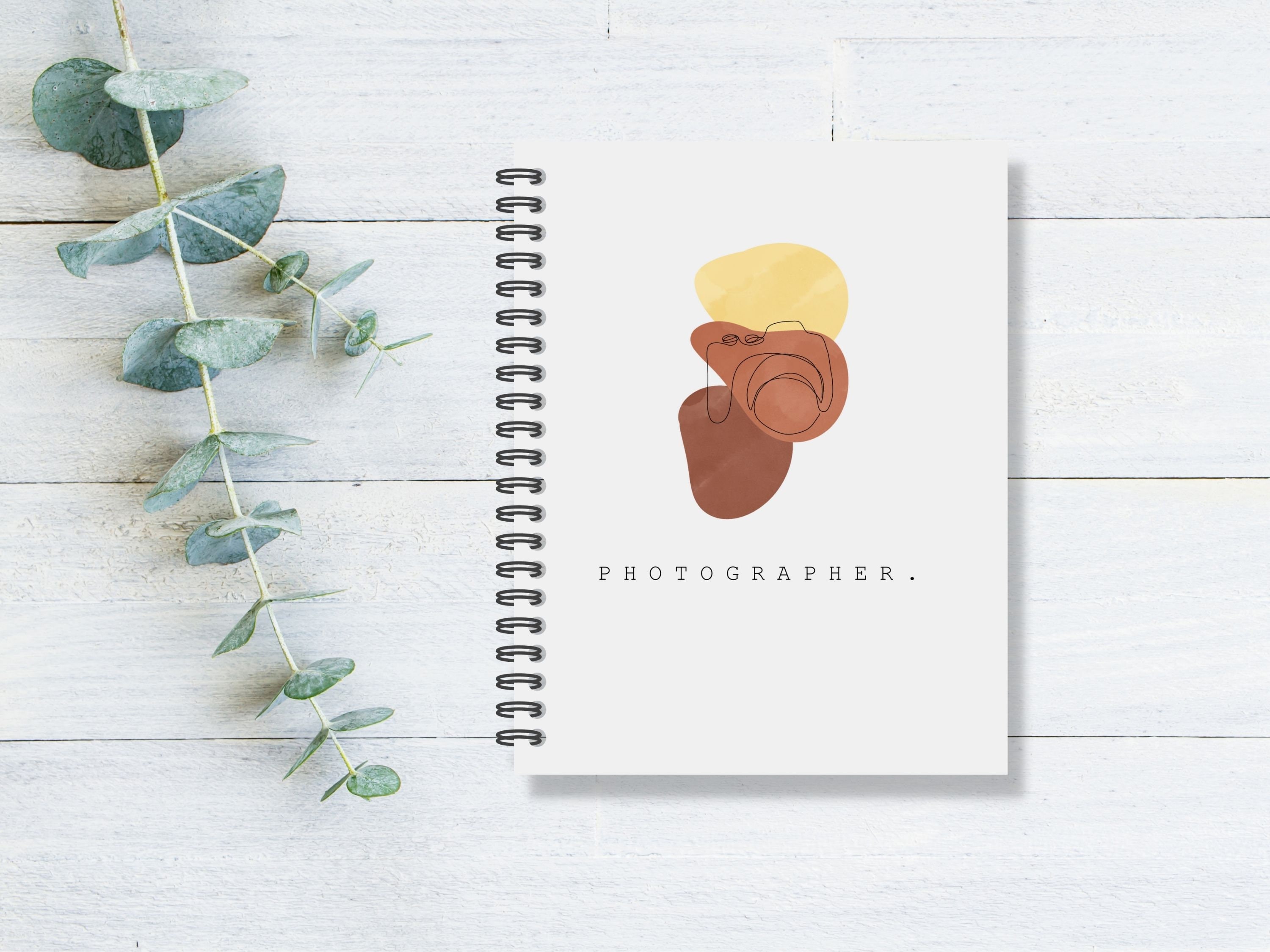 Small Spiral Bound Notebook With Lined Paper Gift for Photographers