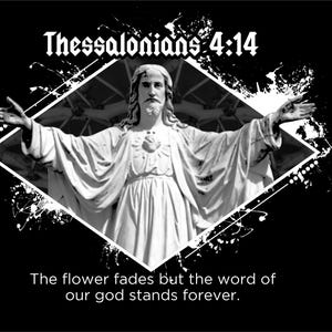 Thessalonians 4:14 Christian Graphic Tee – Faith-Inspired Scripture Shirt