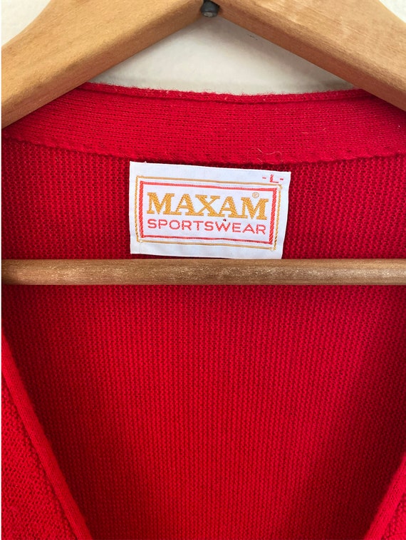 Vintage 60s Maxam Sportswear Cardigan - image 3