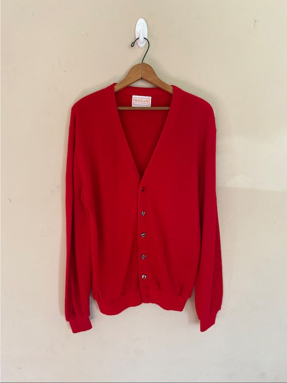 Vintage 60s Maxam Sportswear Cardigan - image 1