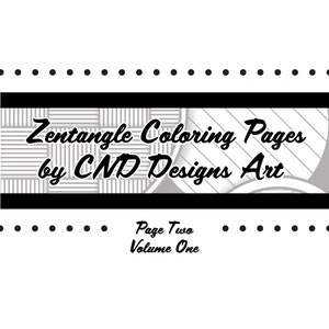 Zentangle Coloring Page (Page 2 of Volume 1)