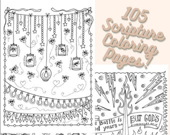 105 Coloring Pages with Scripture