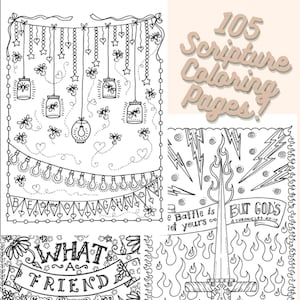 105 Coloring Pages with Scripture