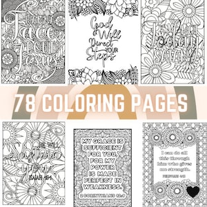 78 Bible Verse and Quote Coloring Pages