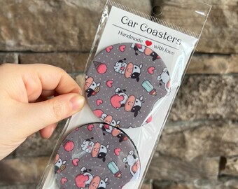 Car Coasters Set of 2 – Cup Holder Coasters for Cars, Trucks & SUVs, Stylish Drink Accessories
