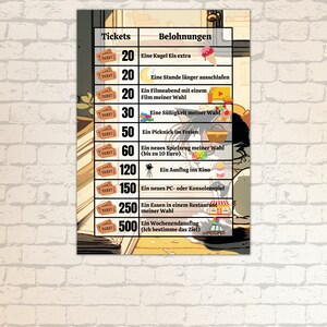 Reward chart for kids | Daily Routines with rewards | Chore chart for kids | Reward System and Responsibility Chart