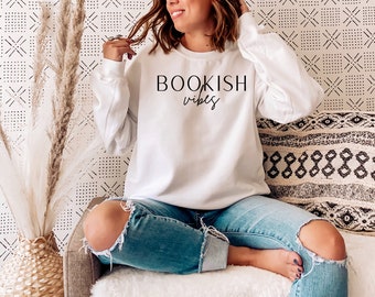 Sweatshirt Bookish Vibes - Gezellig lezerscadeau