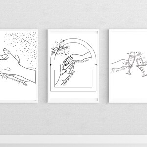 ACOTAR  Wall Decor Bundle-Keep Reaching, Without Hope, To the Stars, Digital Download - Wall Print Gift for Her, Feyre and Rhysand