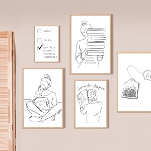 Bookish Digital Download Bundle, Book Lovers, Bookish Gifts, Bookish Prints, Book Lover Prints, Book Lover Gifts, Smut Reader,Romance Reader