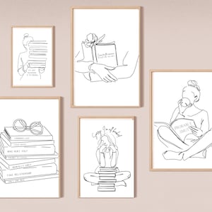Bookish Digital Download Bundle, Book Lovers, Bookish Gifts, Bookish Prints, Book Lover Prints, Book Lover Gifts, Smut Reader,Romance Reader