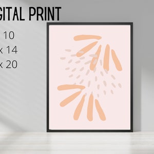 Printable Digital Download - Abstract Shell Print 8x10-11x14-16x20 Digital DownloadsGift for Her, Best Friend Gift, Galentine&#39;s Gift