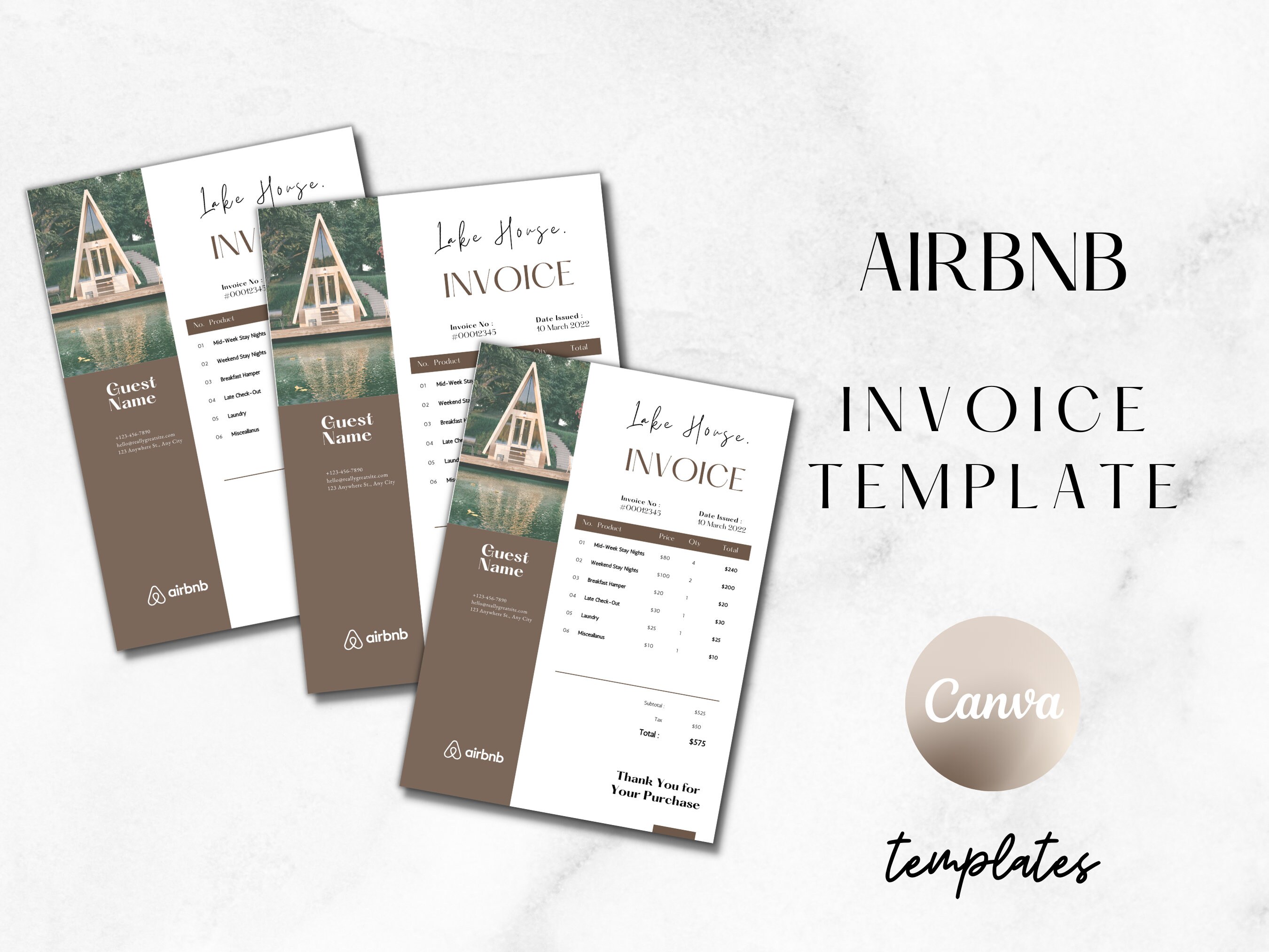 Airbnb Invoice Template Airbnb Invoice Template