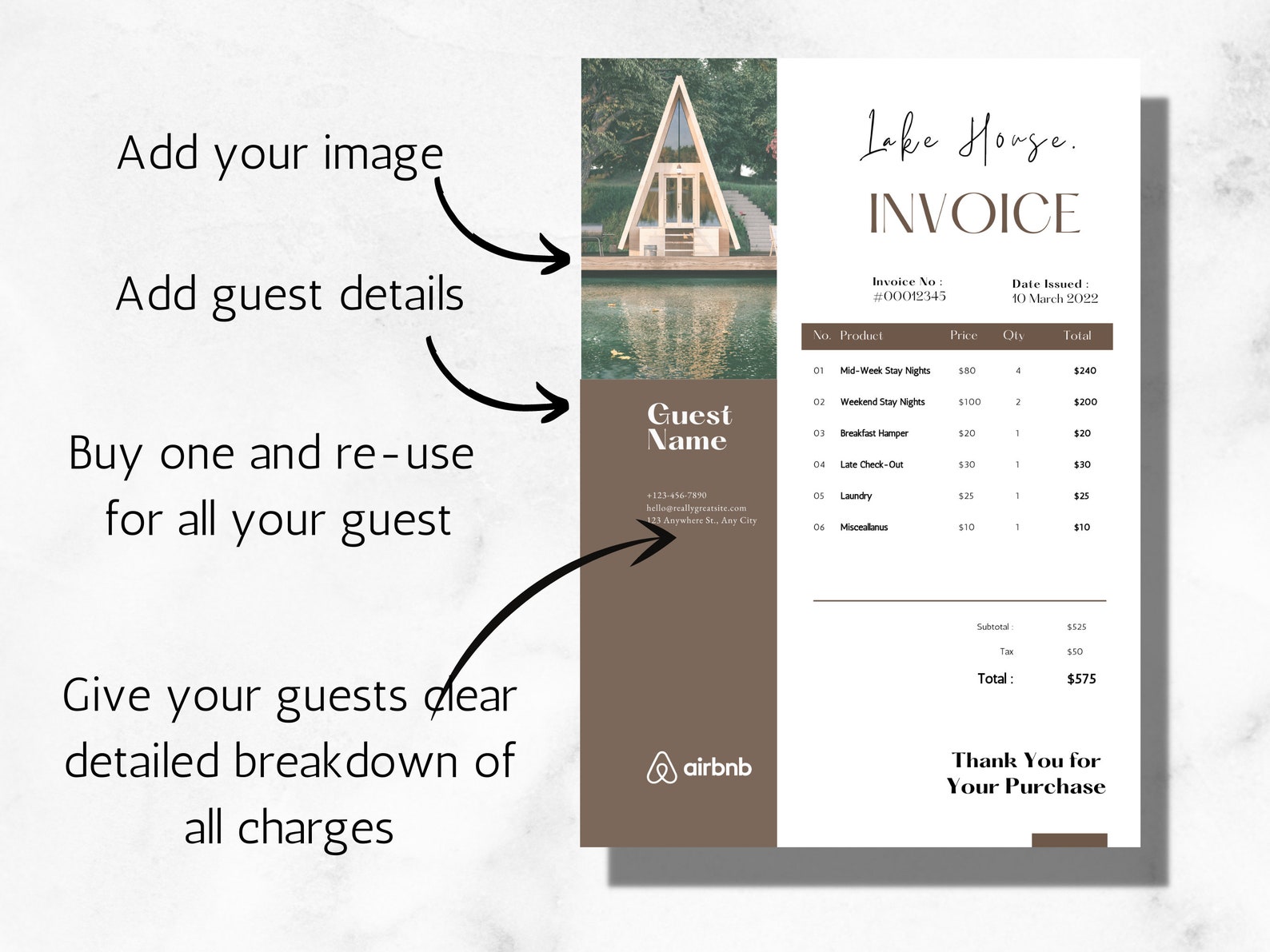 Airbnb Invoice Template Invoice Template Download Air Bnb Etsy Finland Airbnb Invoice Template Invoice Template Download Air Bnb Etsy Finland
