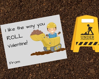 Dump Truck Valentine Printable - Etsy