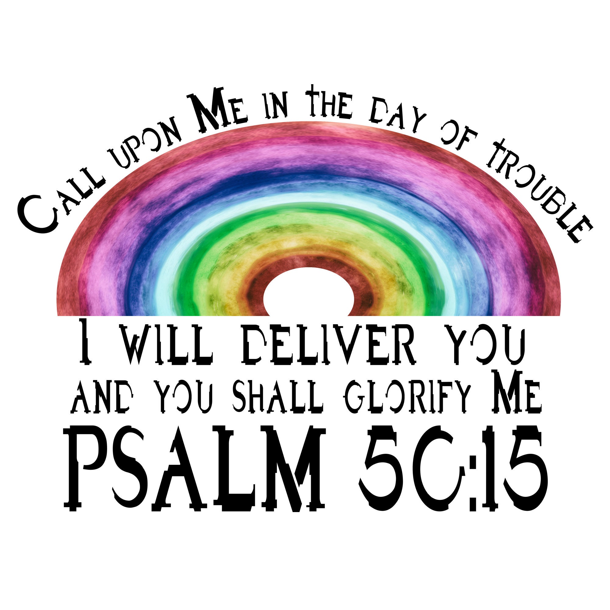 Psalm 50: 15 Call Upon Me in the Day of Trouble 4 Pack Sticker Sheet - Etsy