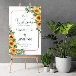 Engagement Welcome sign as Ring Ceremony Welcome Signs, Welcome Engagement sign as Roka signs Ring Ceremony sign & Indian Engagement Sign