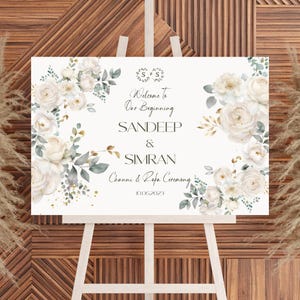 Engagement Welcome sign as Ring Ceremony Welcome Signs, Welcome Engagement sign as Roka signs Ring Ceremony sign & Indian Engagement Sign