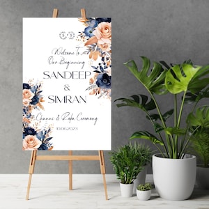 Engagement Welcome sign as Ring Ceremony Welcome Signs, Welcome Engagement sign as Roka signs Ring Ceremony sign & Indian Engagement Sign