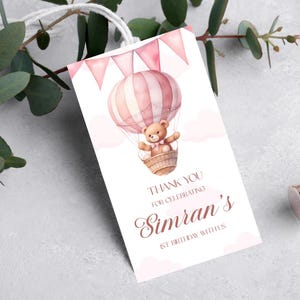 Bewerkbare verjaardagsbedankkaartjes afdrukbaar | Labels voor feesttassen | Bedanklabels voor kinderverjaardag | Cadeaukaartjes direct downloaden