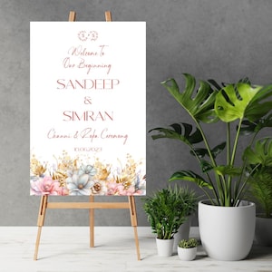 Engagement Welcome sign as Ring Ceremony Welcome Signs, Welcome Engagement sign as Roka signs Ring Ceremony sign & Indian Engagement Sign