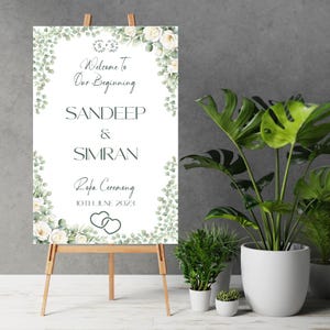 Engagement Welcome sign as Ring Ceremony Welcome Signs, Welcome Engagement sign as Roka signs Ring Ceremony sign & Indian Engagement Sign