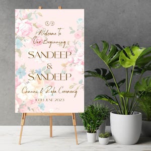 Engagement Welcome sign as Ring Ceremony Welcome Signs, Welcome Engagement sign as Roka signs Ring Ceremony sign & Indian Engagement Sign